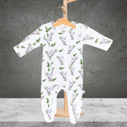 Emotion & Kids Koala Organic Cotton Zip Outfit With Feet 0-3