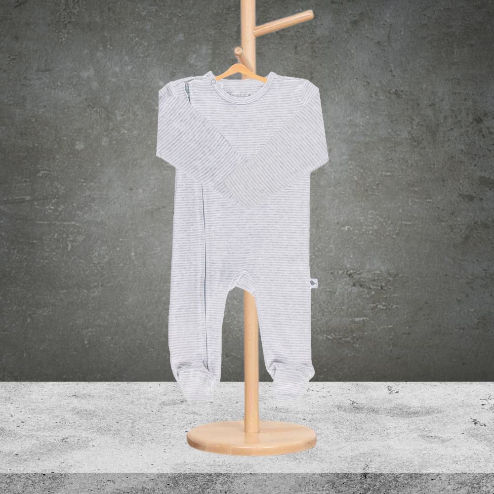 Emotion & Kids White Stripe Bodysuit 0-3 Months