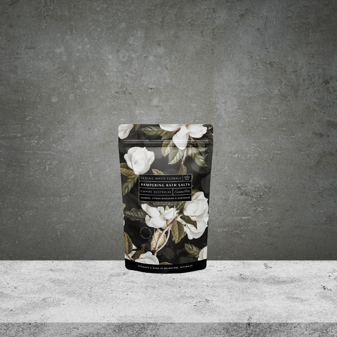 Empire Australia Classic White Florals Bath Salts 125g