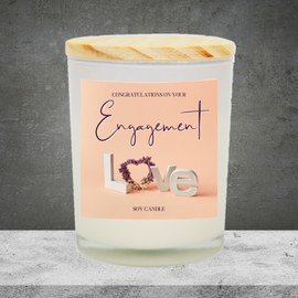 Engagement Congratulations Soy Candle