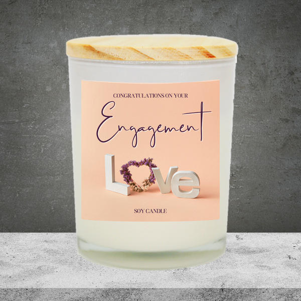 Engagement Congratulations Soy Candle