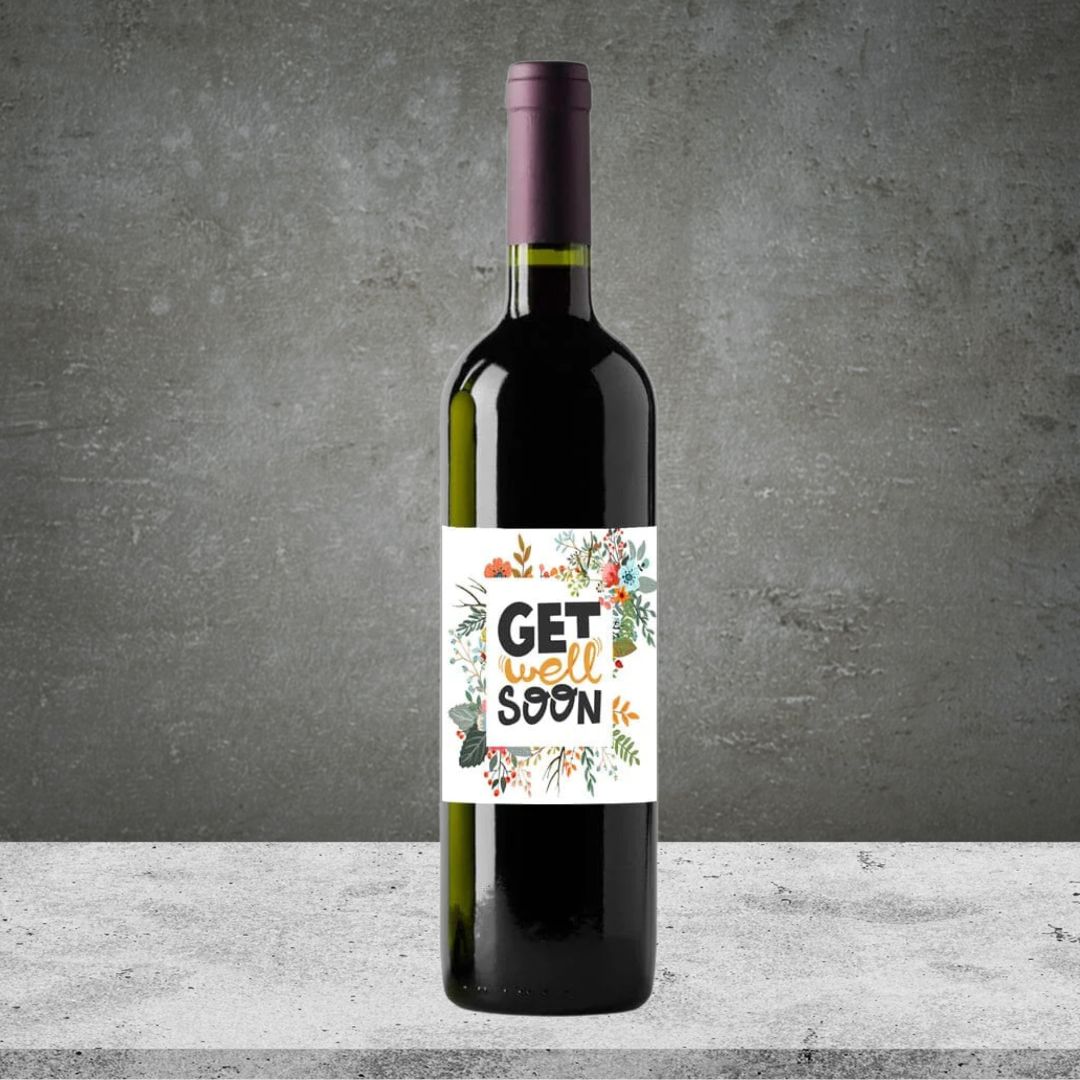 Floral Get Well Soon Shiraz 750ml