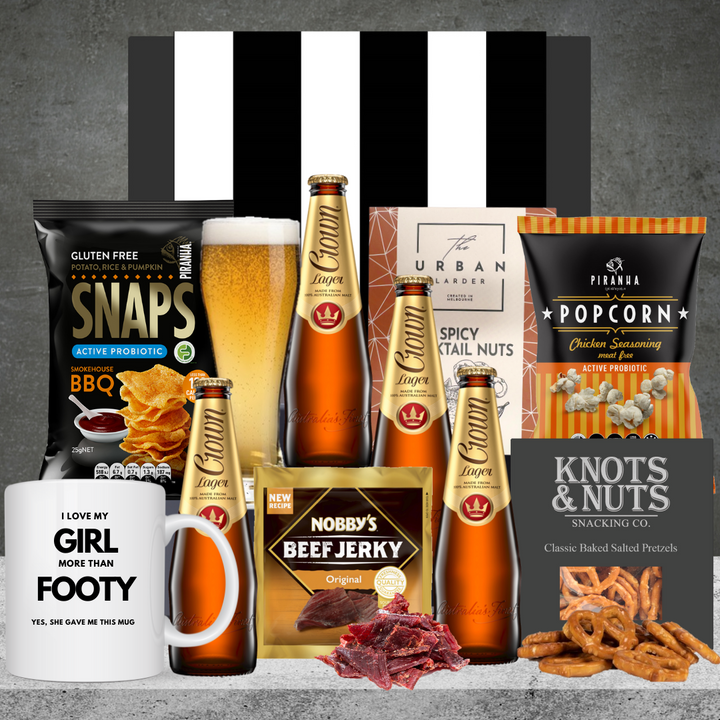 Footy Crown Beer Gift