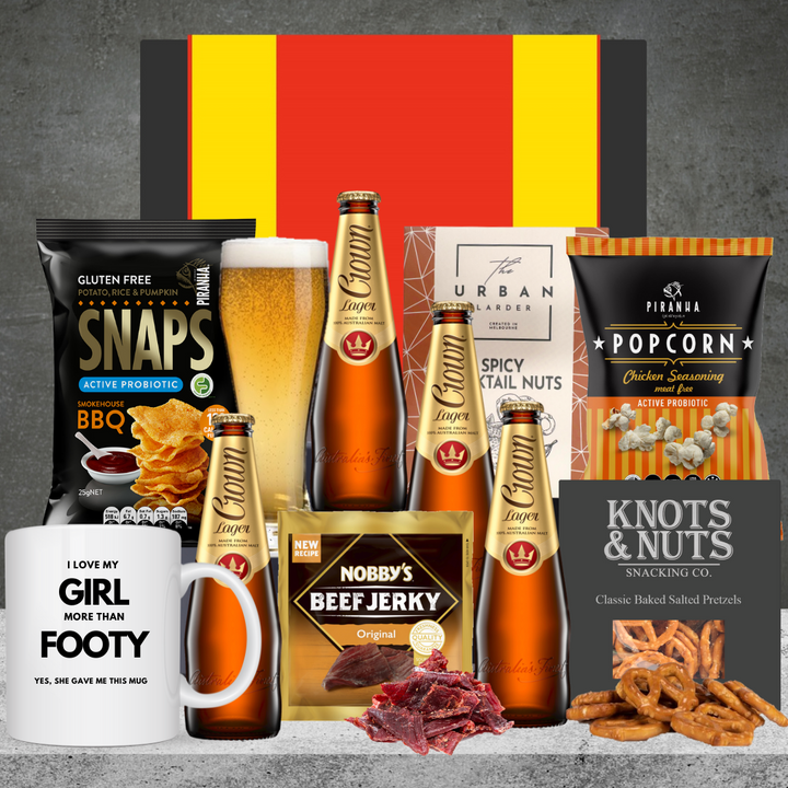 Footy Crown Beer Gift GC Suns