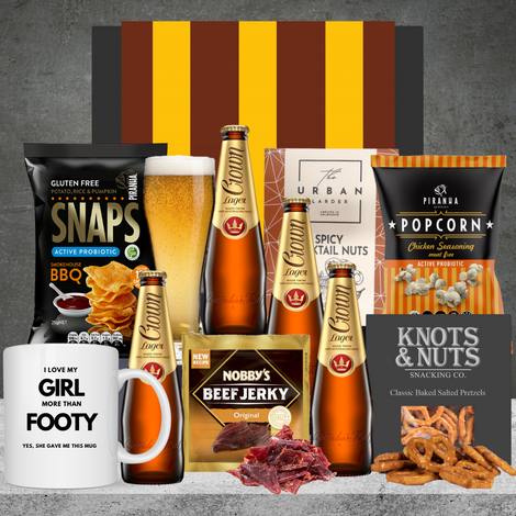 Footy Crown Beer Gift Hawthorn Hawks