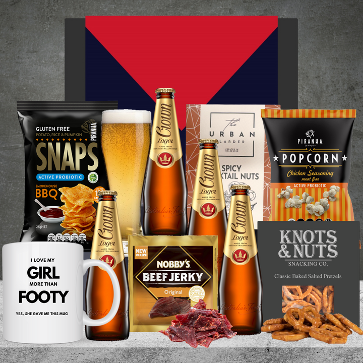 Footy Crown Beer Gift Melbourne Demons
