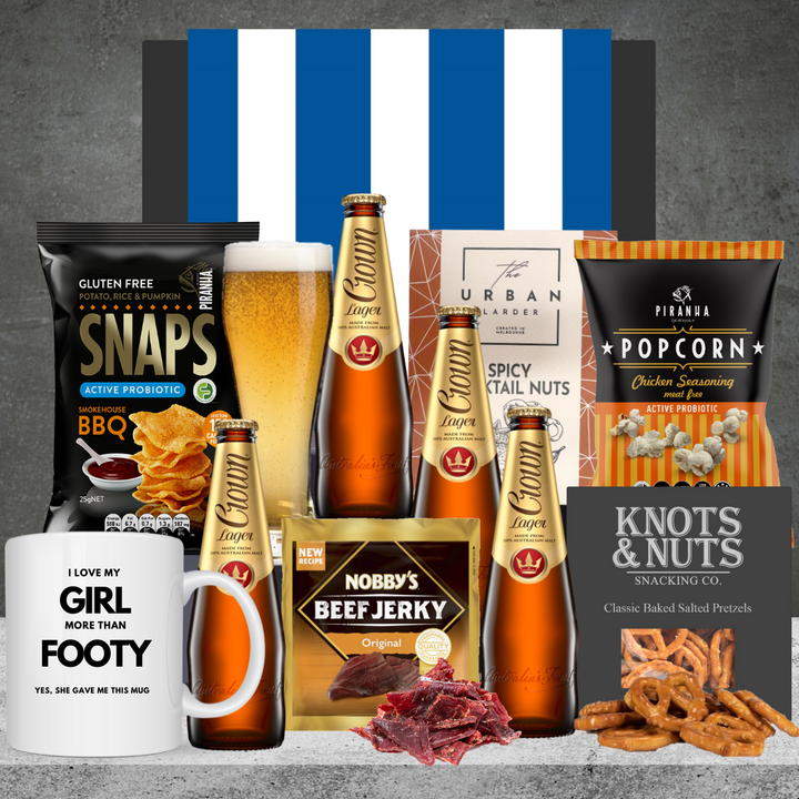 Footy Crown Beer Gift North Melbourne Kangaroos