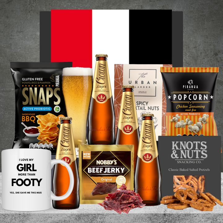 Footy Crown Beer Gift ST Kilda Saints