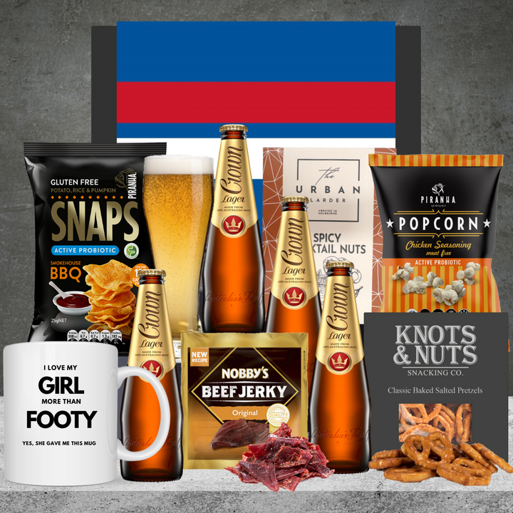 Footy Crown Beer Gift  Western Bulldogs