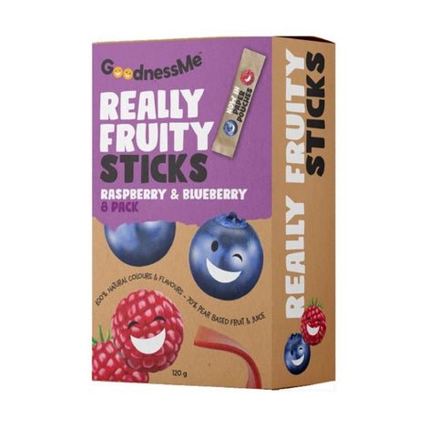 Goodness Me Fruit Sticks Raspberry/Blueberry Duo 120g
