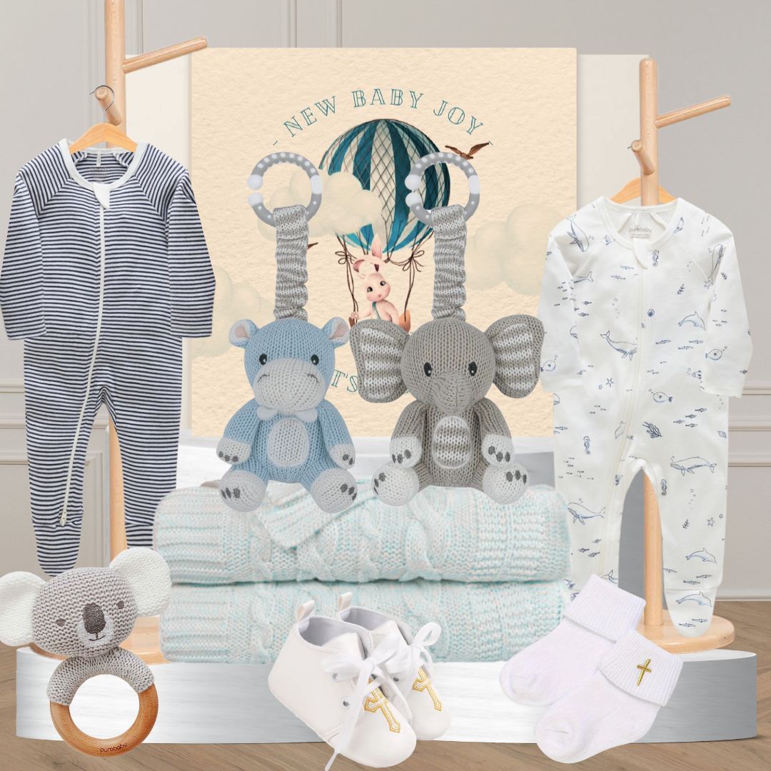 Christening  Baby Boy Gift Hamper