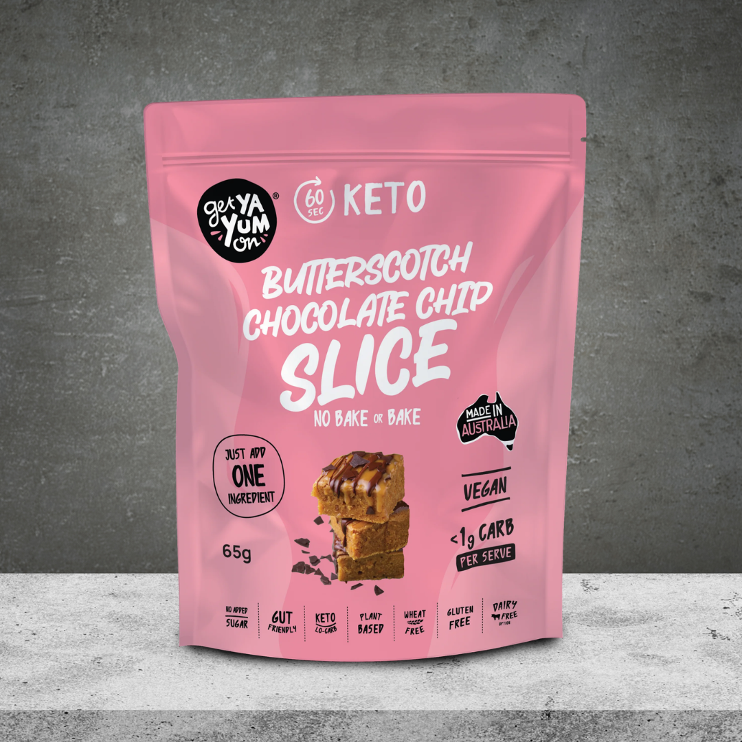 Get Ya Yum On Butterscotch Chocolate Chip Slice 65g