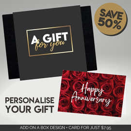 Gift For You Sleeve + Happy Anniversary Card Bundle