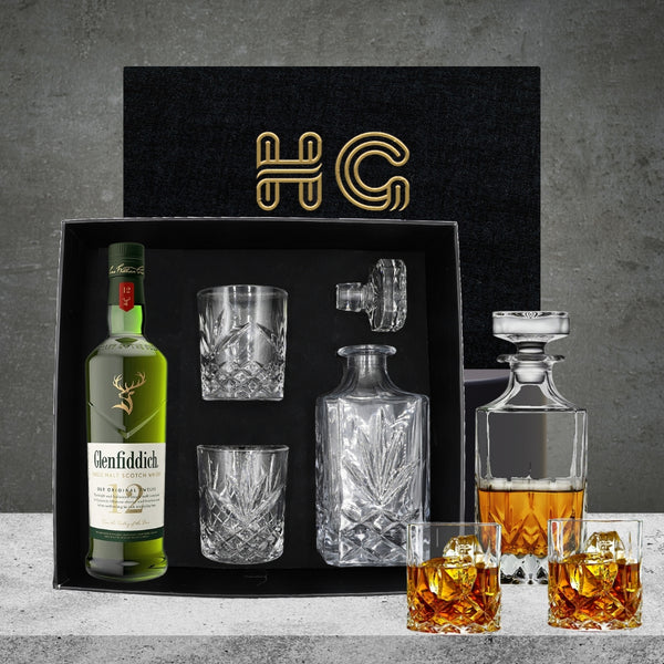 Glenfiddich Whiskey Decanter Gift Hamper Featured Image