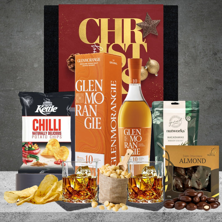 Glenmorangie Original 10-Year Old Single Malt Scotch Whisky Johnnie Walker Premium Whiskey Christmas Hamper