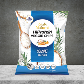 Go Natural Hiprotein Probiotic Chips Sea Salt 100g