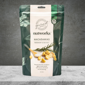 Gourmet By Nutworks Macadamias Rosemary & Sea Salt 75g