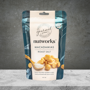 Gourmet Nutworks Macadamias Roast Salt 75g