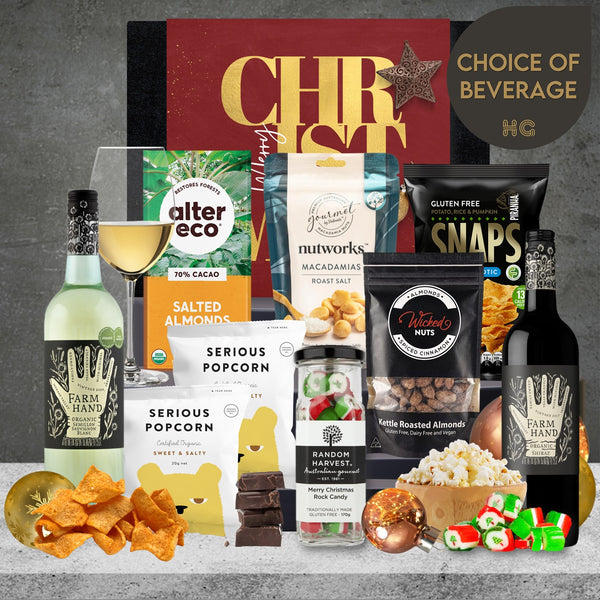 Gourmet Vegan Wine Christmas Hamper Featured Image