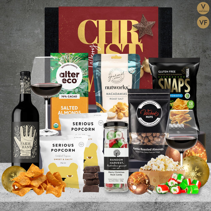 Gourmet Vegan Wine Christmas Hamper