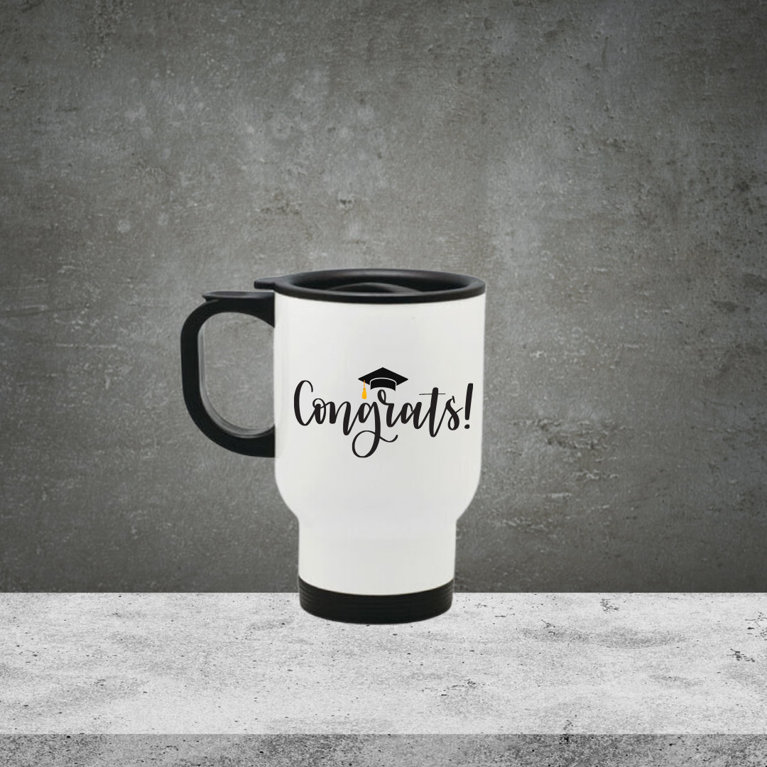Graduation travel mug