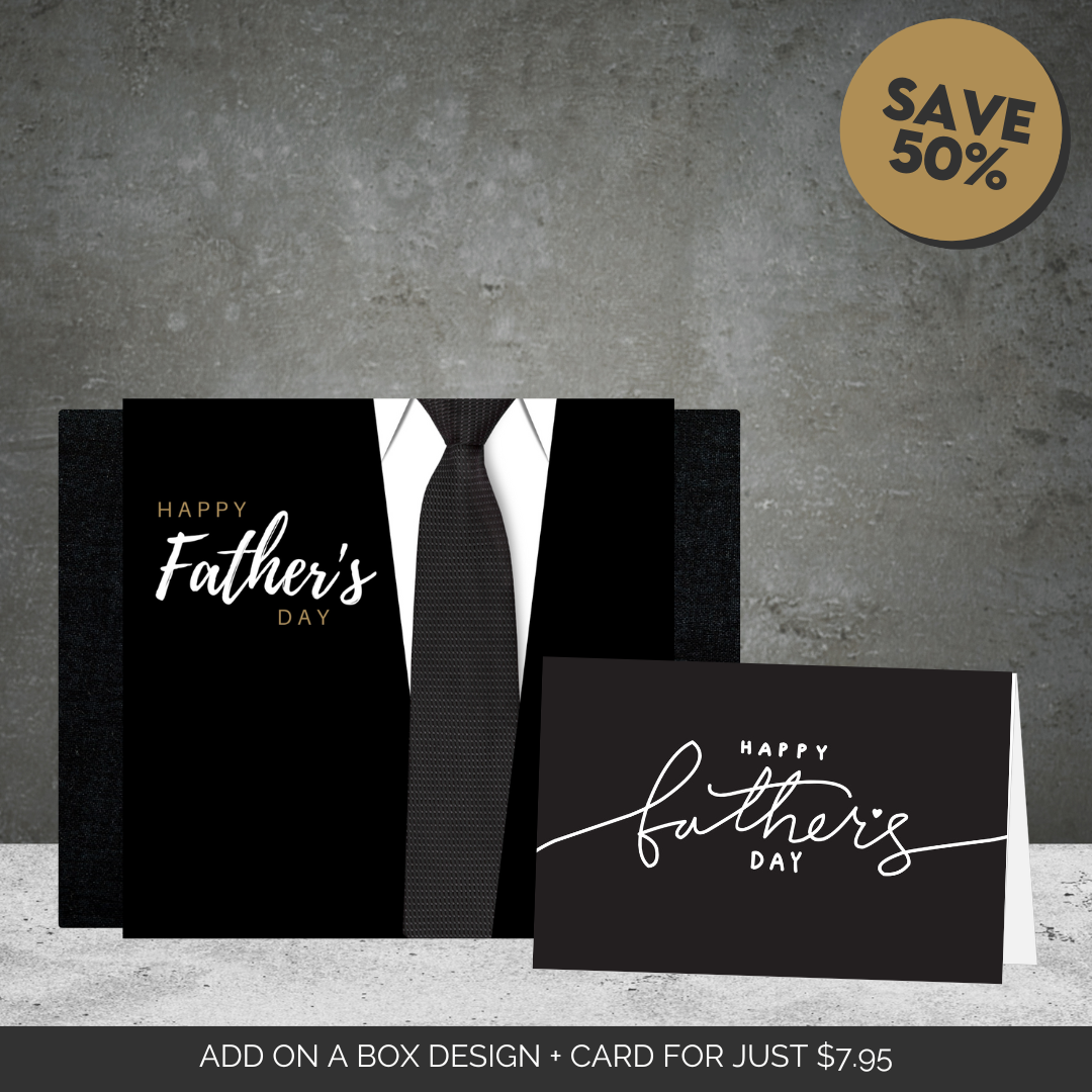 Father's Day Tie Sleeve + Father's Card Bundle
