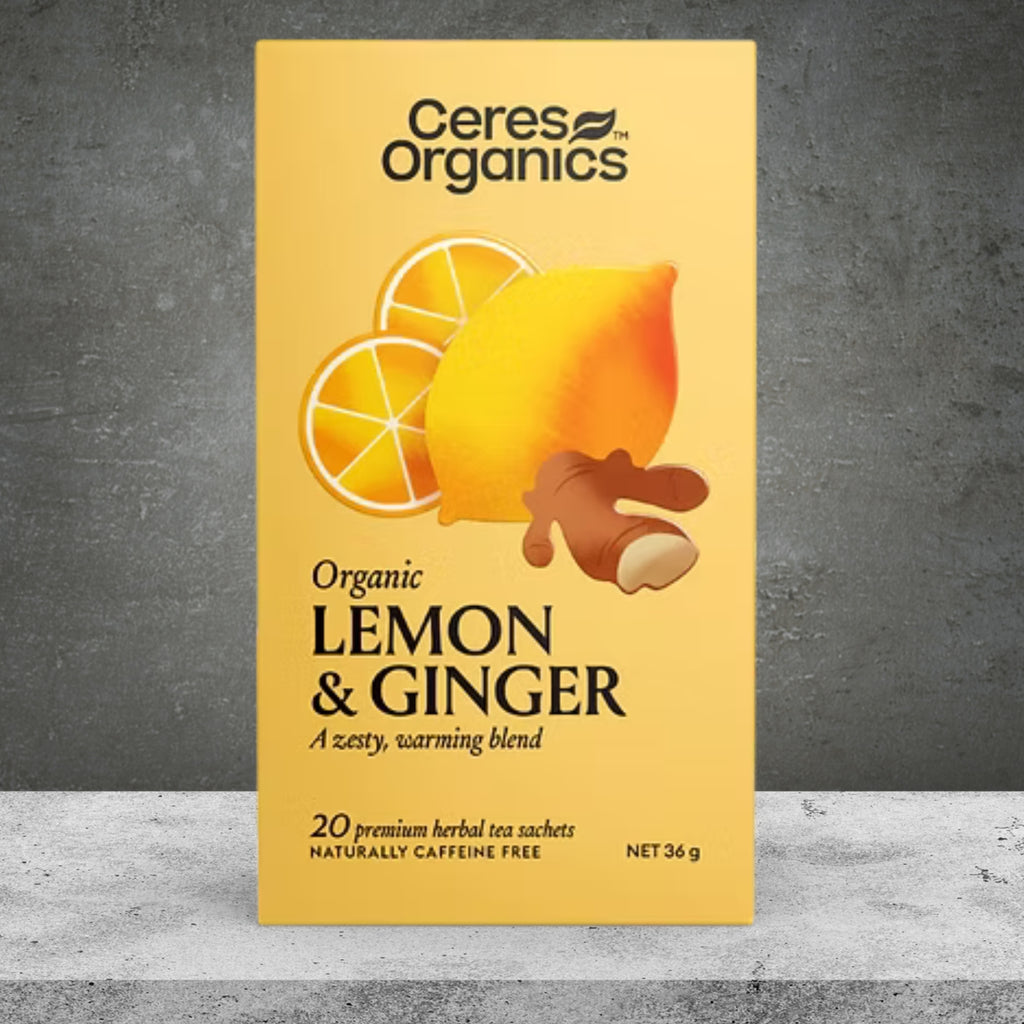 Ceres Organic Lemon & Ginger Herbal Tea 20pk