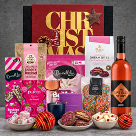 Christmas Rose Wine Hamper