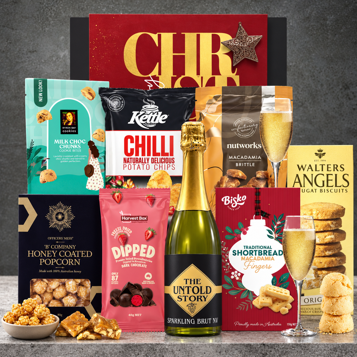 Sparkling Brut Wine Christmas Hamper