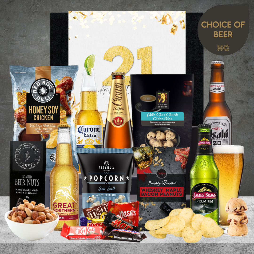 Happy 21st Birthday Best Beer Hamper For Him