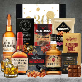 Happy 30th Birthday Bourbon Hamper For Him