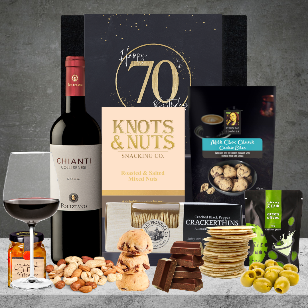 Happy 70th Birthday Premium Italian Wine Hamper