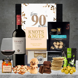 Happy 90th Birthday Italian Wine Hamper For Him