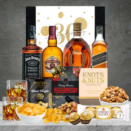 Happy 30th Birthday Best Whiskey Hamper For Him
