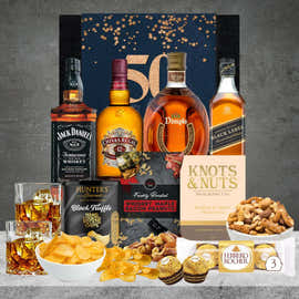 Happy 50th Birthday Whiskey Choice Hamper