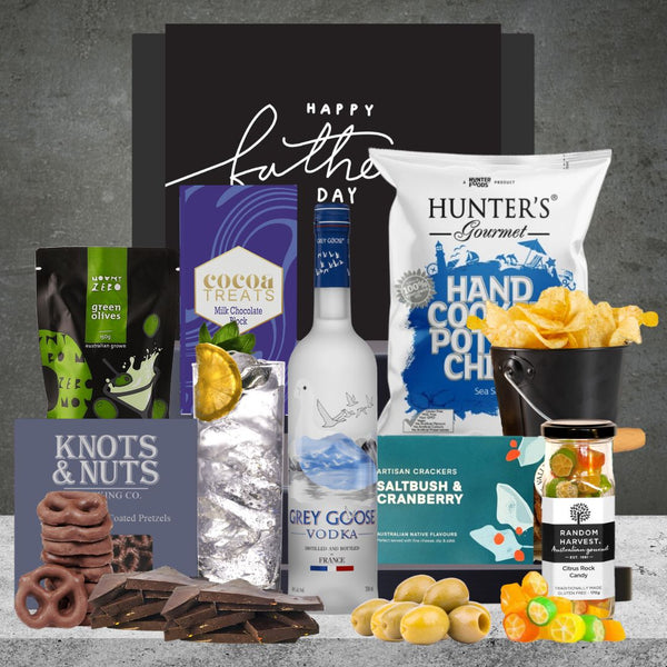 Grey Goose & Snacks Hamper for Dad