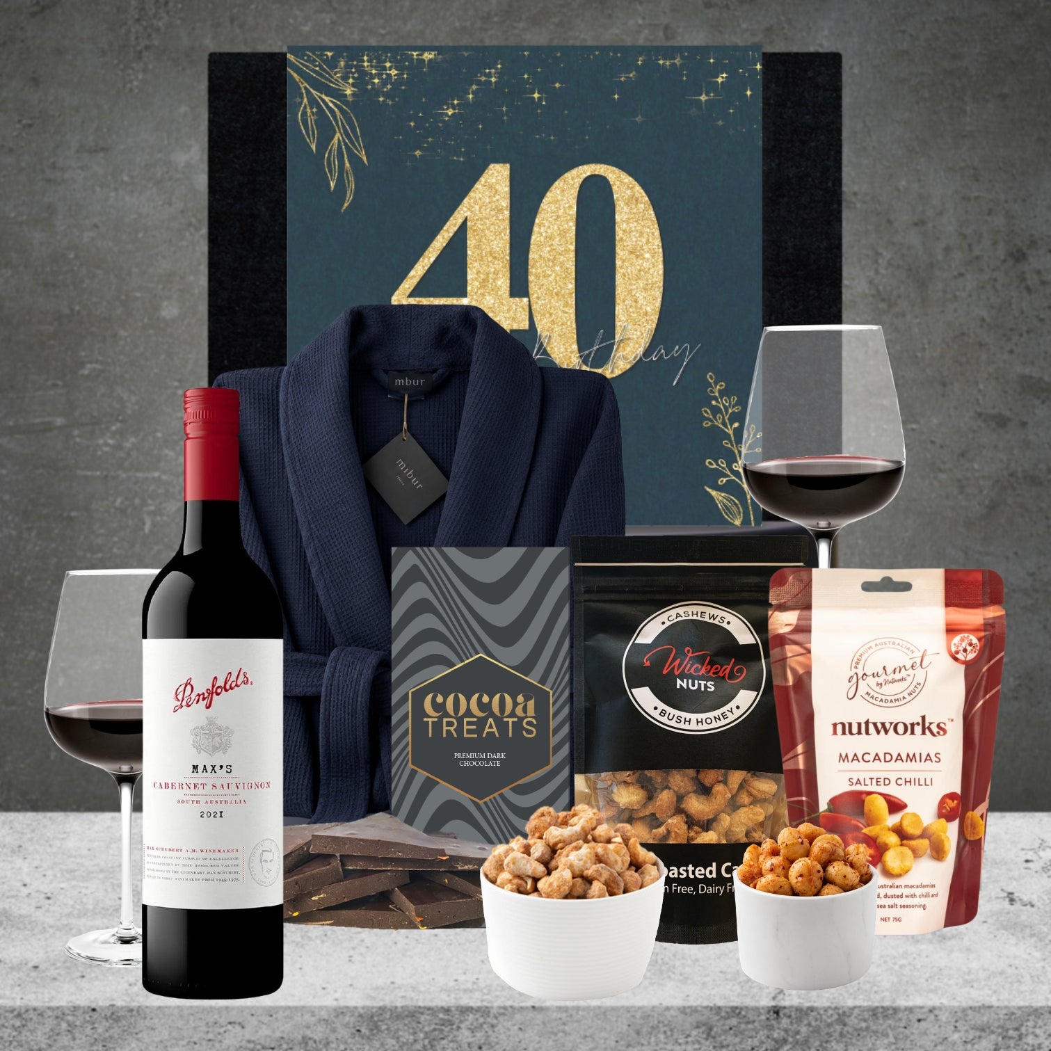 Happy 40th Birthday Wine & Pamper Hamper