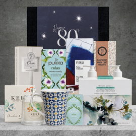 Happy 80th Birthday Tea Hamper For Her