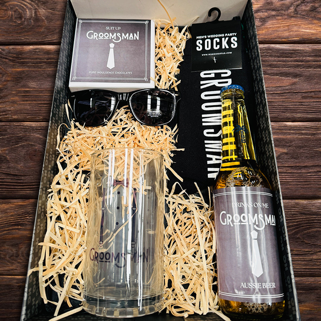 Groomsman Beer & Socks Hamper