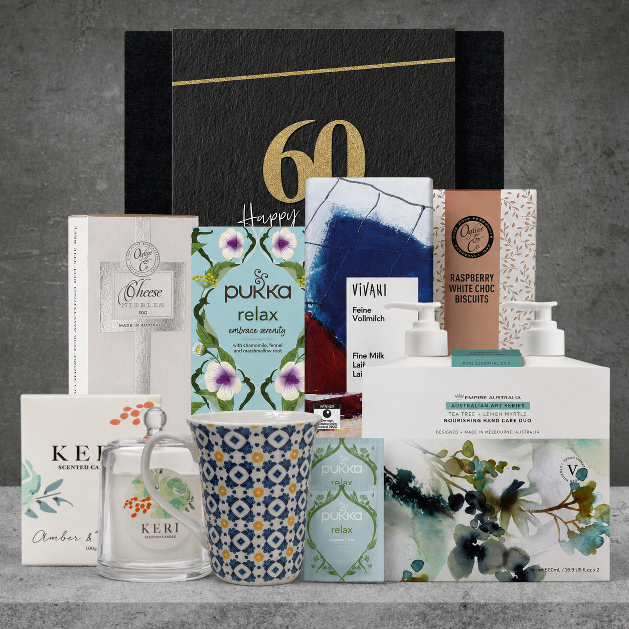 Happy 60th Birthday Tea & Pamper Hamper