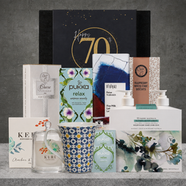 Happy 70th Birthday Luxury Tea Hamper