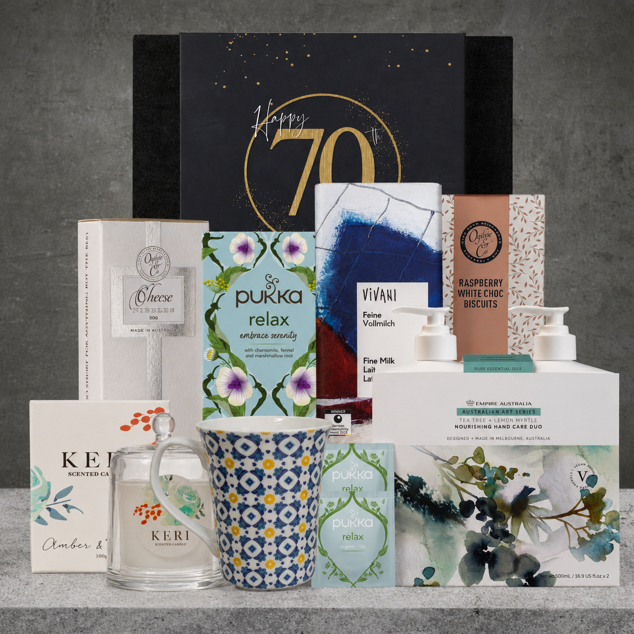 Happy 70th Birthday Luxury Tea Hamper