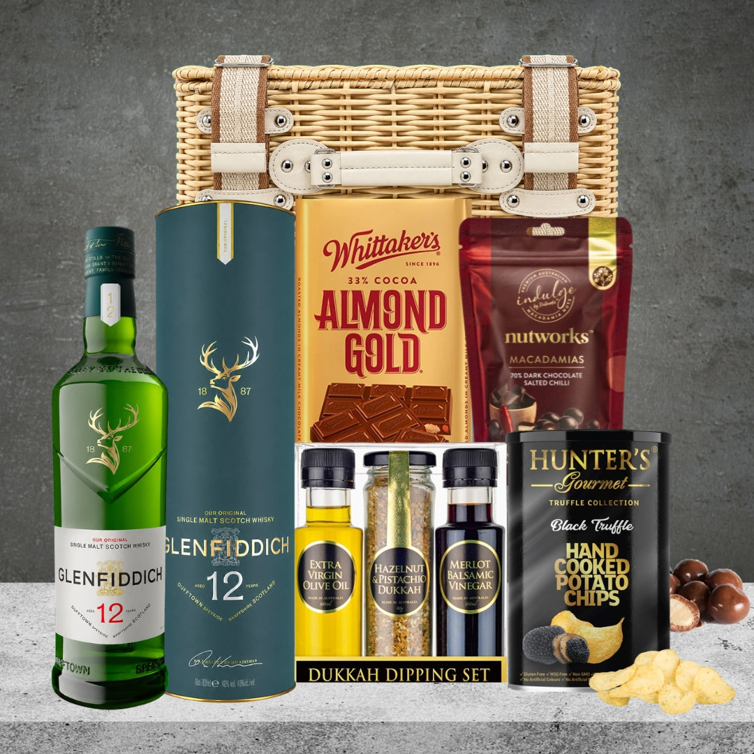 Glenfiddich Whisky Hamper Basket