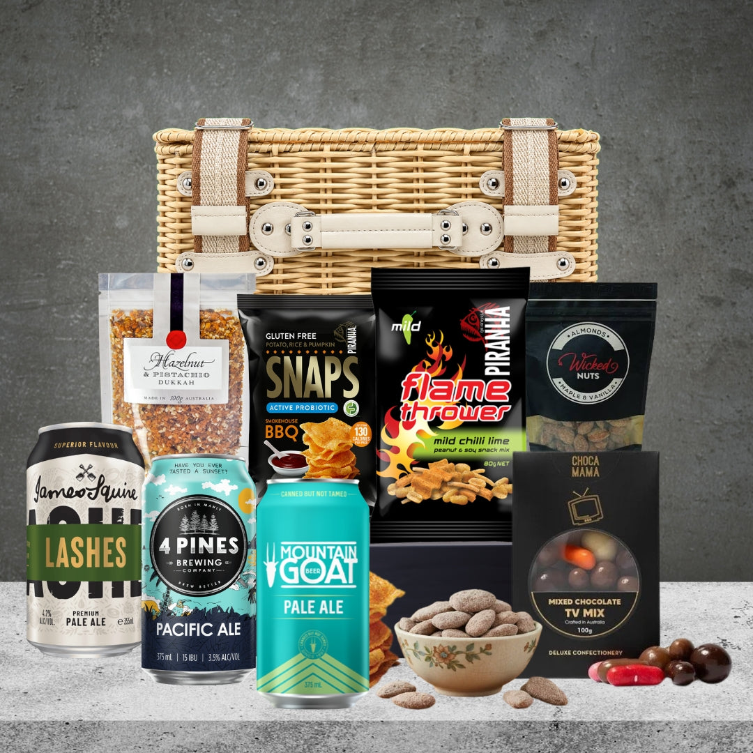 Craft Beer Snack Hamper Basket
