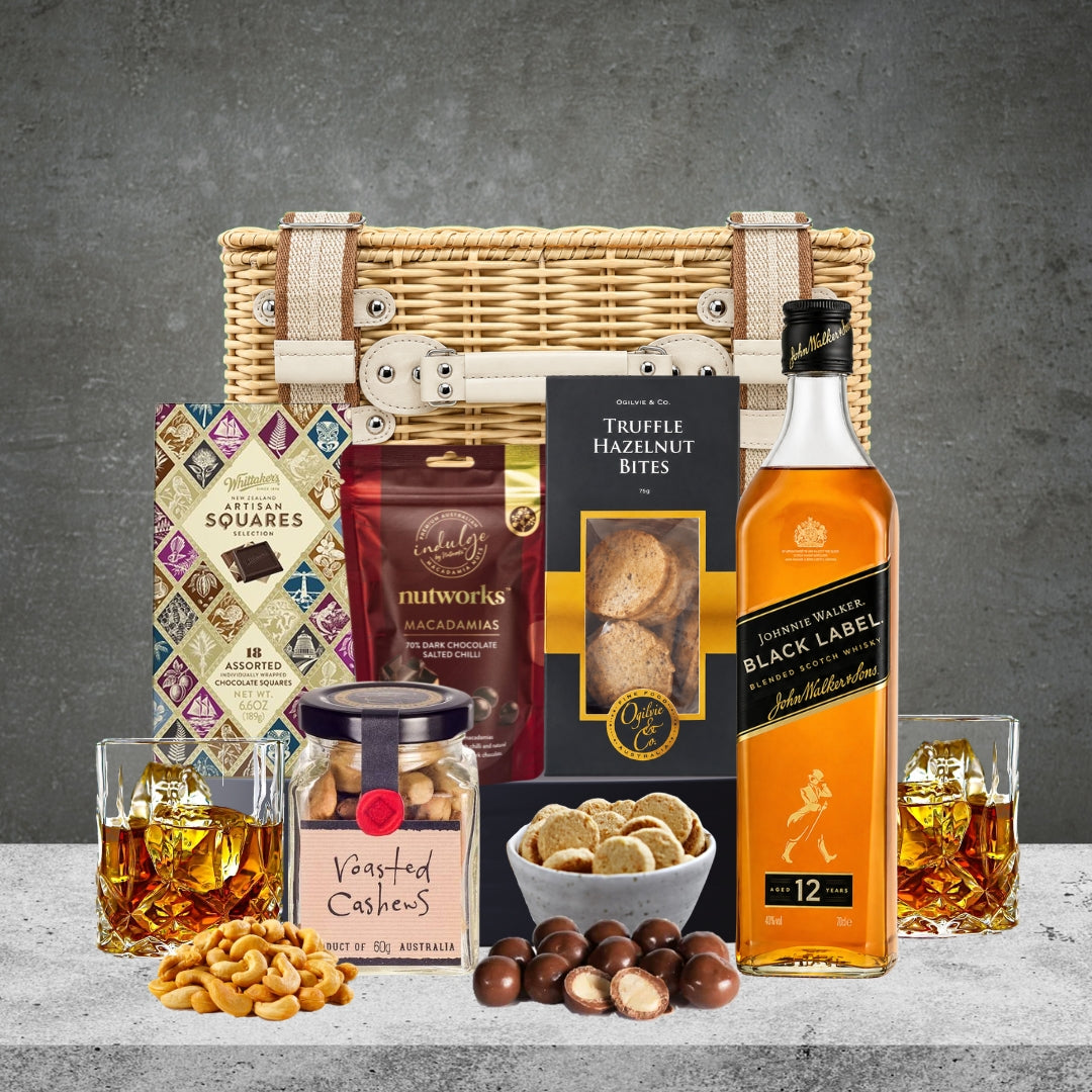 Johnnie Walker Black Hamper Basket