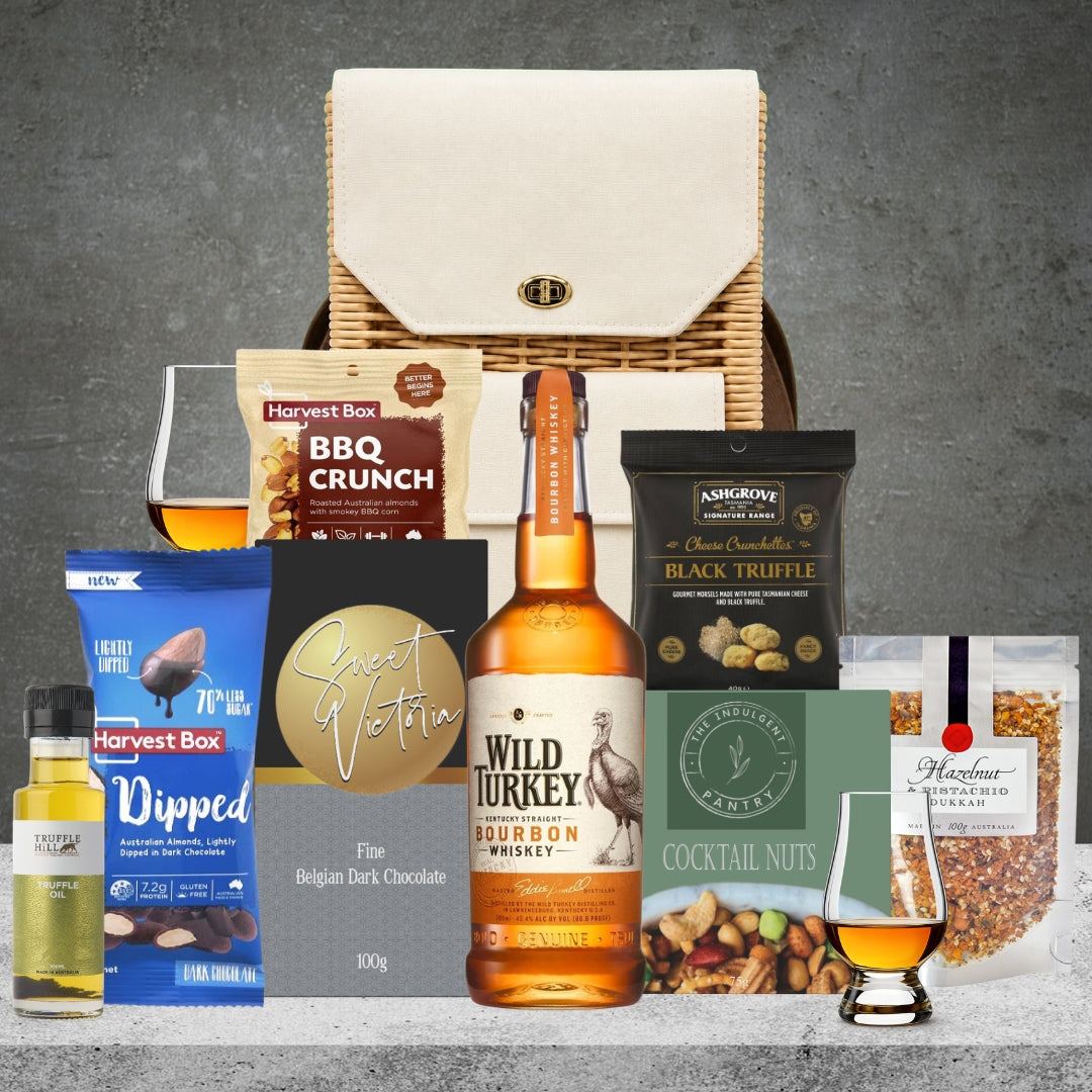 Wild Turkey Bourbon Hamper Basket