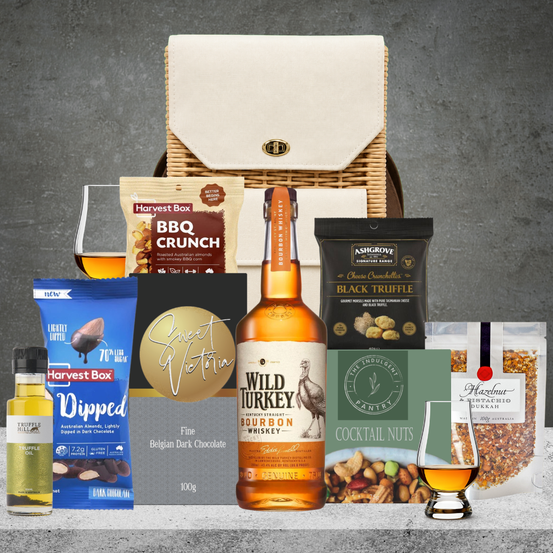 Wild Turkey Bourbon Hamper Basket