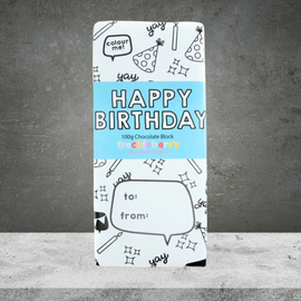 Freckleberry Happy Birthday Chocolate Block 100g
