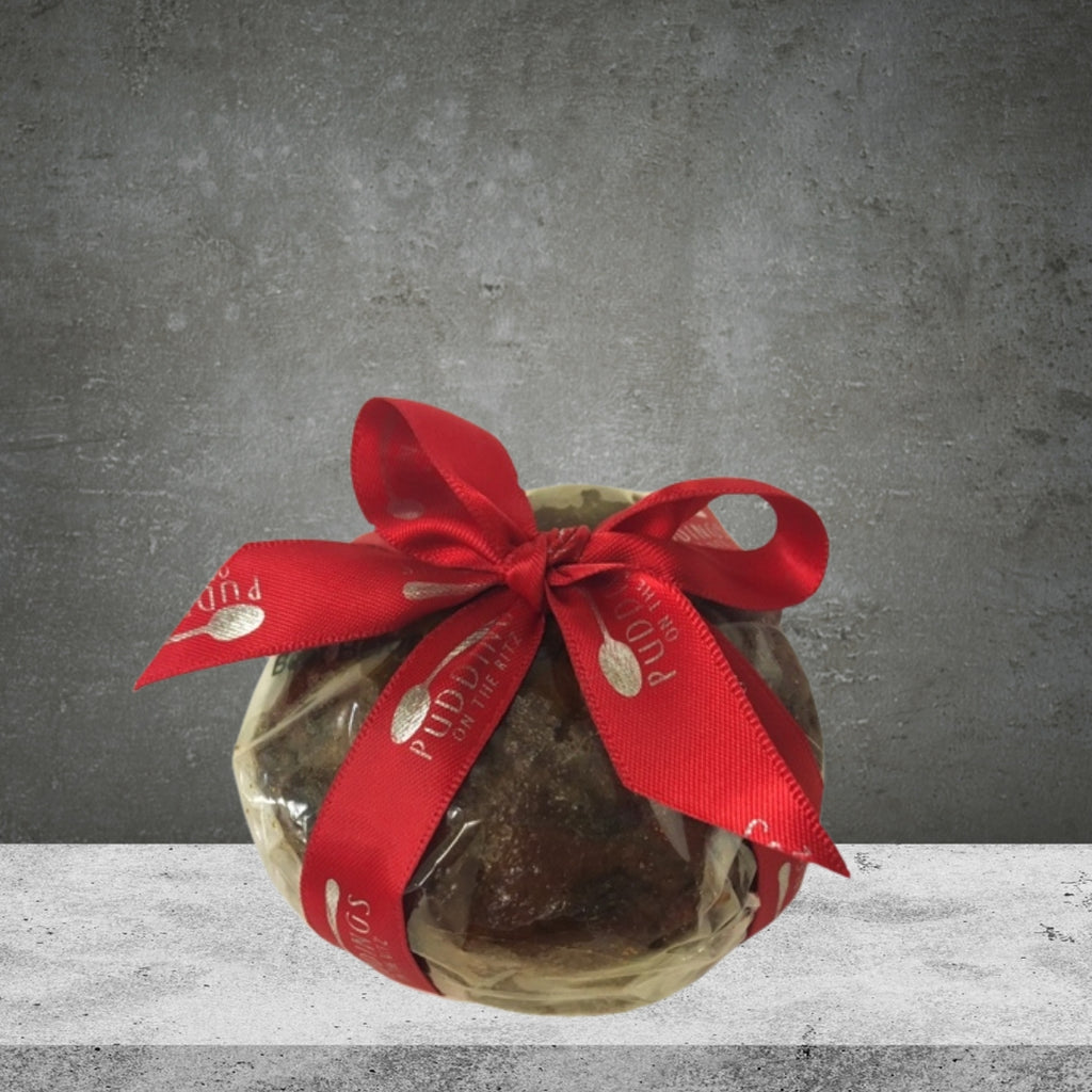 GOURMET MAERCHANT Festive Christmas Cake in Cello and Ribbon 200G