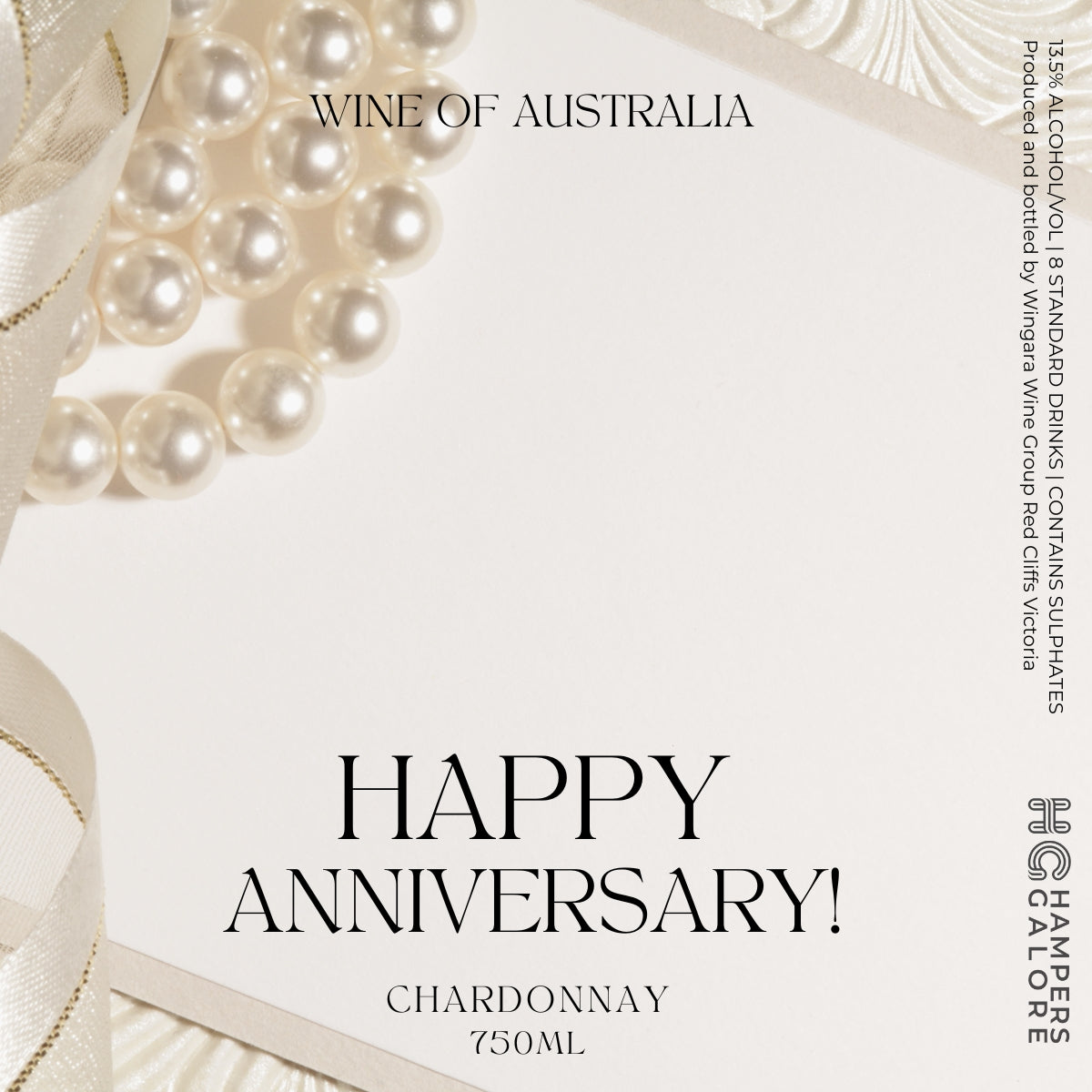 Anniversary Chardonnay Wine Label